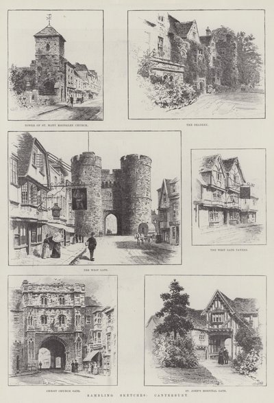 Zwerfschetsen, Canterbury door Alfred Robert Quinton